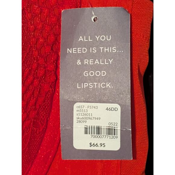 NWT Cacique Bra Seriously Sexy Collection Boost Strapless 46DD Lace Push-Up - Picture 8 of 13